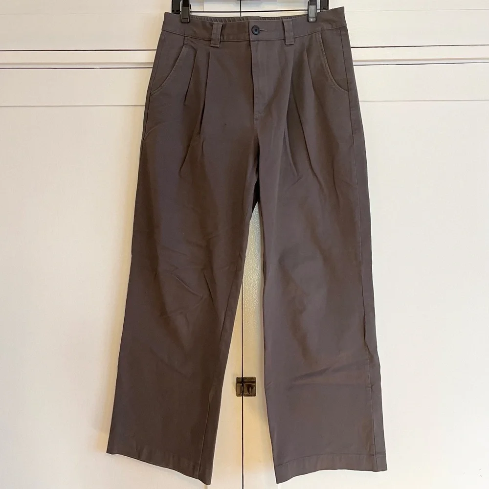 Muji Women's Blue/Gray Chinos - Picture 1 of 5